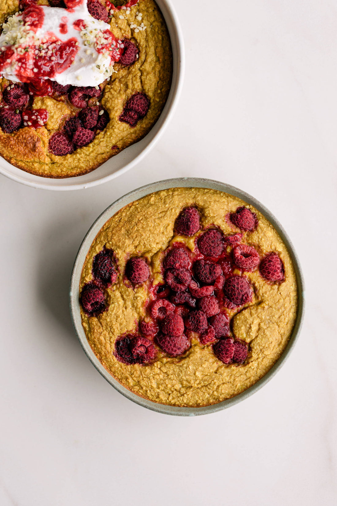 Vanilla and Raspberry Baked Oatmeal
