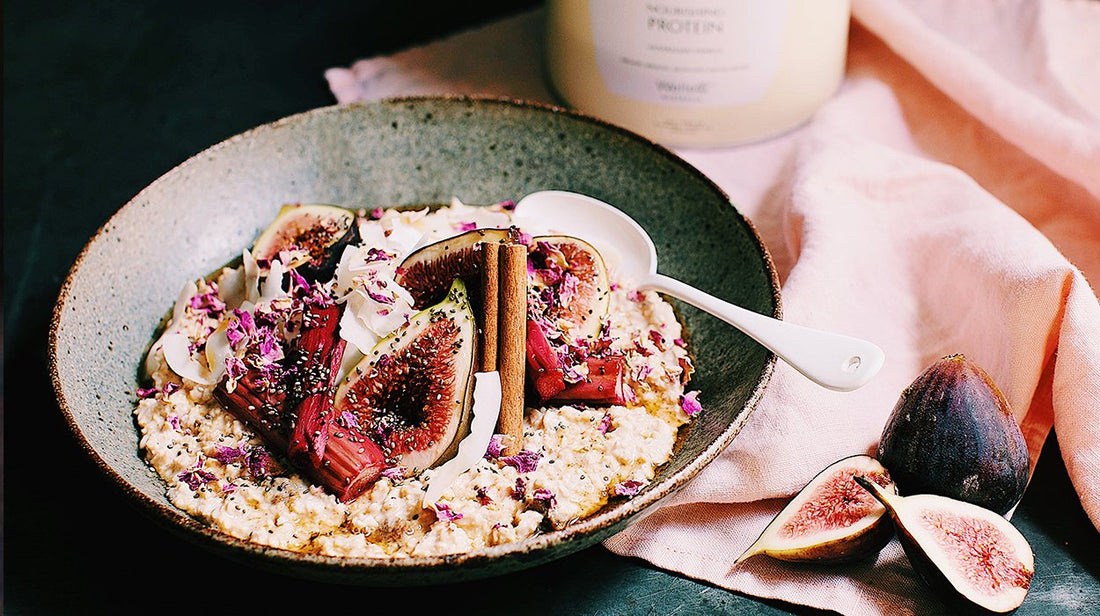 Winter Wake-Up Call: Roasted Fig, Rhubarb and Vanilla Bircher Muesli