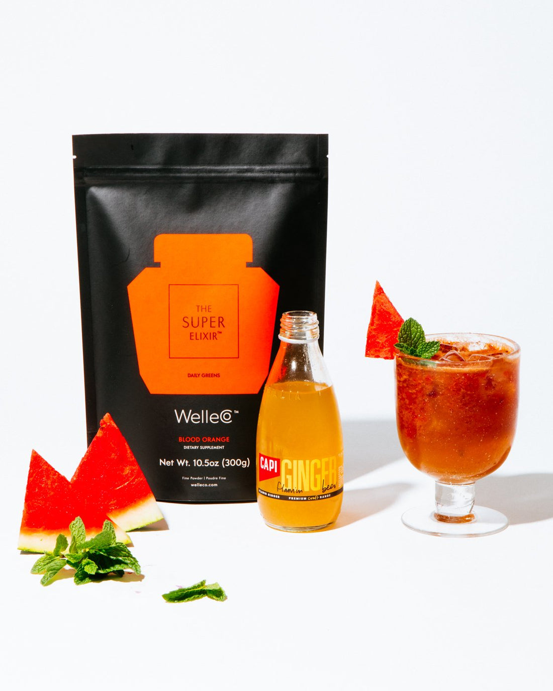 MOCKTAIL RECIPE: Ginger Elixir Mixer with The Super Elixir™ Blood Orange