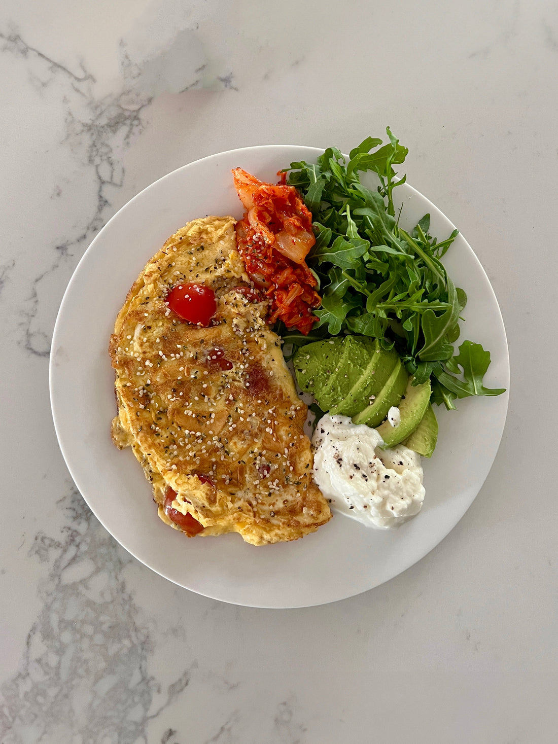 Greens-Packed Omelette