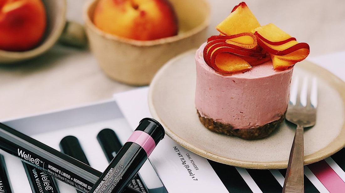 Raspberry, Vanilla and Peach Mousse Cakes